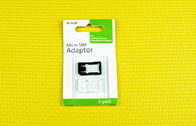 Czarny plastik ABS Micro SIM Adapter kart / Nano Mini Adapter SIM