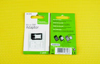 ABS Nano Micro SIM Adapter kart Mini Czarne plastikowe 4FF Aby 3nn