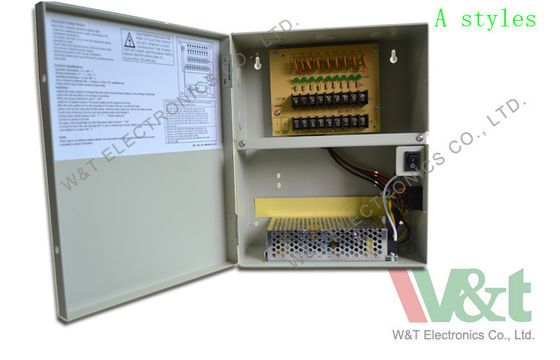 Dom 9 Port PTC CCTV Zasilanie Box Dla Kamery bezpieczeństwa 115V / 230V