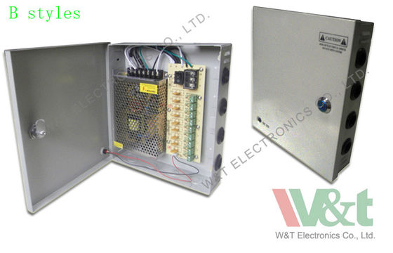 Dom 9 Port PTC CCTV Zasilanie Box Dla Kamery bezpieczeństwa 115V / 230V