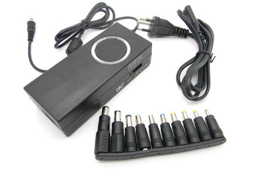 90W-Auto + Slim + niebieski LCD Uniwersalny adapter zasilania laptopa
