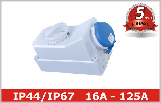 Blokada mechaniczna Industrial Power Switched Gniazdka, Single / trójfazowy