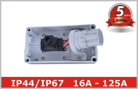 Blokada mechaniczna Industrial Power Switched Gniazdka, Single / trójfazowy