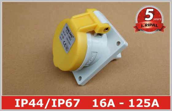 Kątowy panel switch przemysłowy Gniazdo zasilania 110V 16A IP44 3 pin dla morskich