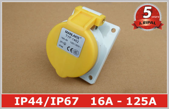 Kątowy panel switch przemysłowy Gniazdo zasilania 110V 16A IP44 3 pin dla morskich