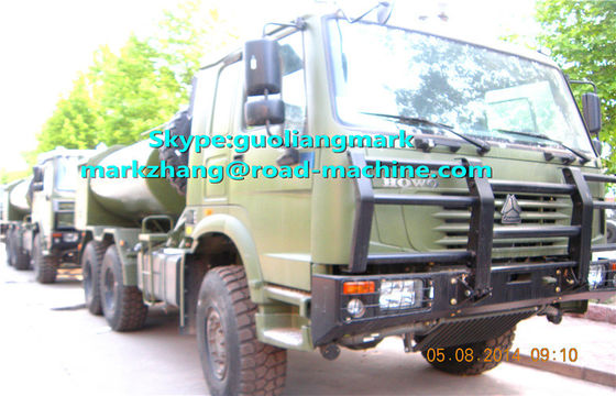 SINOTRUK HOWO Green Military 6 * 4 Water Tanker Truck 25000L Z EURO Standard LHD LUB RHD