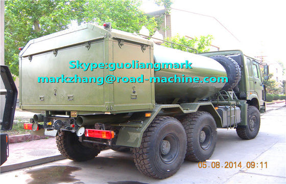 SINOTRUK HOWO Green Military 6 * 4 Water Tanker Truck 25000L Z EURO Standard LHD LUB RHD