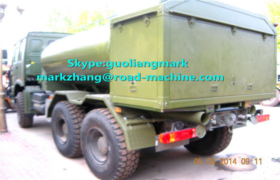 SINOTRUK HOWO Green Military 6 * 4 Water Tanker Truck 25000L Z EURO Standard LHD LUB RHD