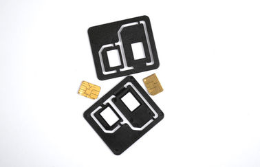 Czarne plastikowe karty SIM Cell Phone Adapter Uniwersalny adapter dual SIM Card